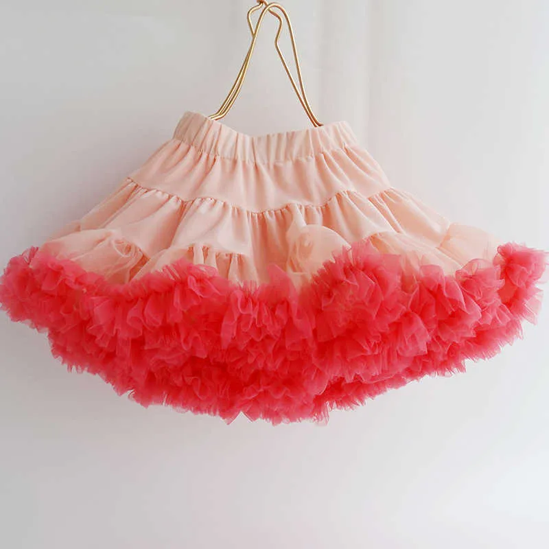 Baby Meisjes Lolita Petticoat Kinderen A-lijn Puffy Tutu Jurk Gelaagde Tulle Ballet Dance Pettiskirts Kids Spanish Underskirt 210615