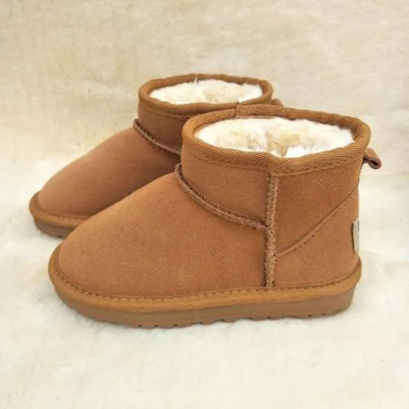 Hot sell Brand Children Girls Boots Shoes Winter Warm Toddler Boys Kids Snow Children`s Plush ucc