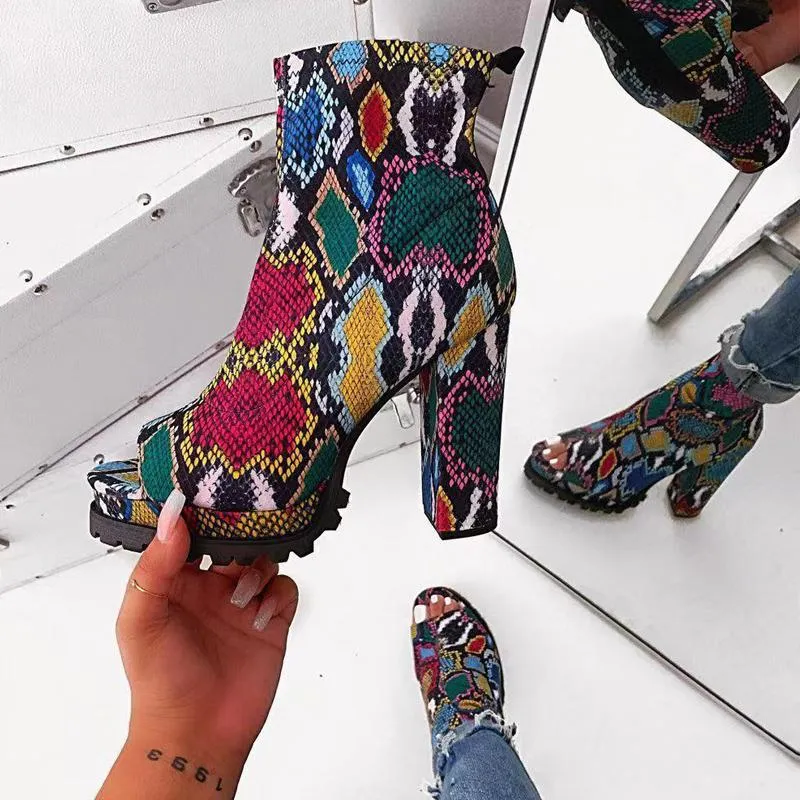 Sandales à Talons Hauts Multicolores Dolce & Gabbana - Taille UK 2 (EU 35) - Neuf Sans Emballage