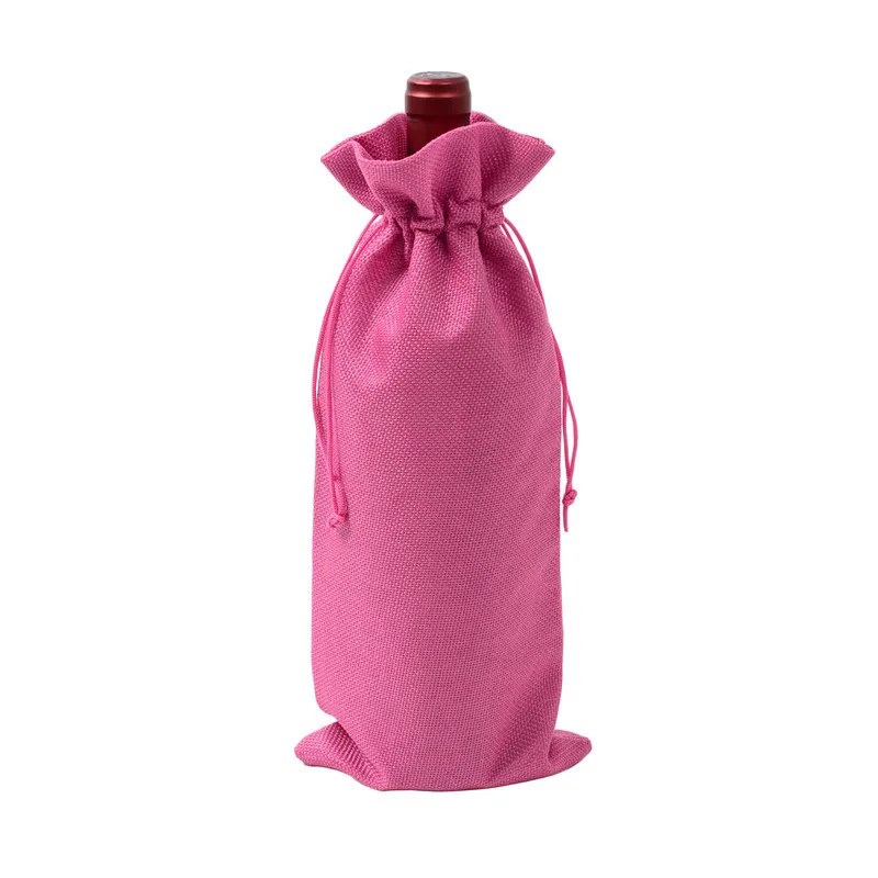 Colorful Wine Bottle Gift Bags with Drawstring for Wedding, Party Favors, Christmas, Holiday and Wine Tasting Party Supplies
