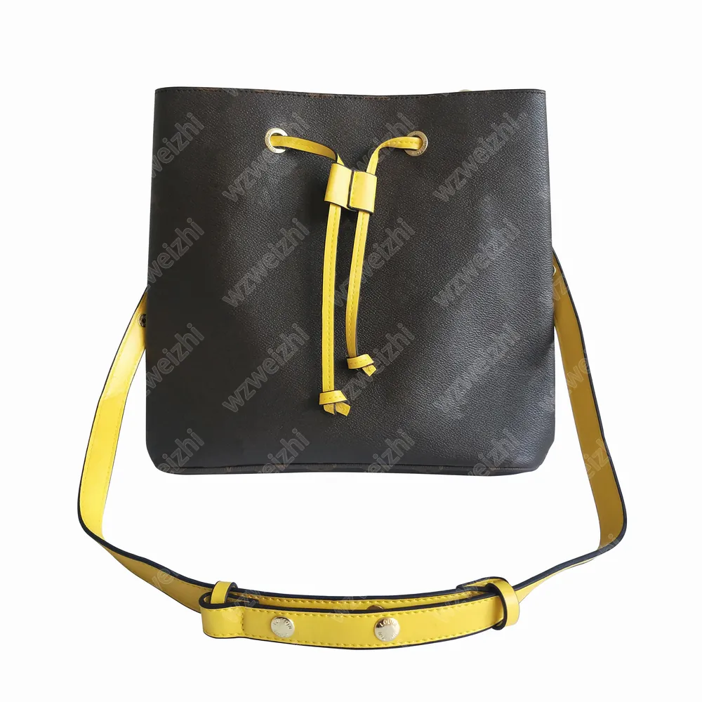 Высококачественная сумка сумка сумки для ведра женские женские Top Top ручка сумки сумки мягкие кожаные поперечины мода сумки кошельки большие емкости желтый