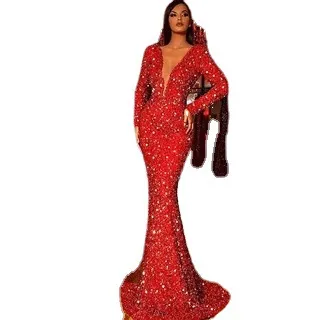 chinese dress ladies Elegant Formal Mermaid Teal Prom Dress main image 0