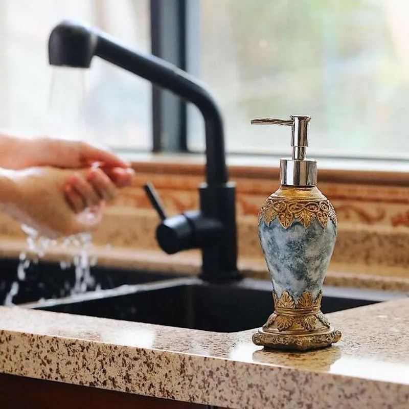  Dispensadores de jabón de viaje, baño, cerámica, champú,  dispensador de jabón líquido, gel de ducha, botella de cocina, dispensador  de jabón, loción, bomba portátil para el hogar, dispensador de loción de