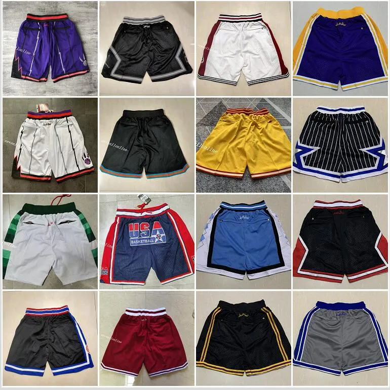 2021 Équipe de basket-ball pour hommes Pantalons de shorts cousus avec taille élastique en taille S- 2XL Mode Sport Style Shorts Mix O3105