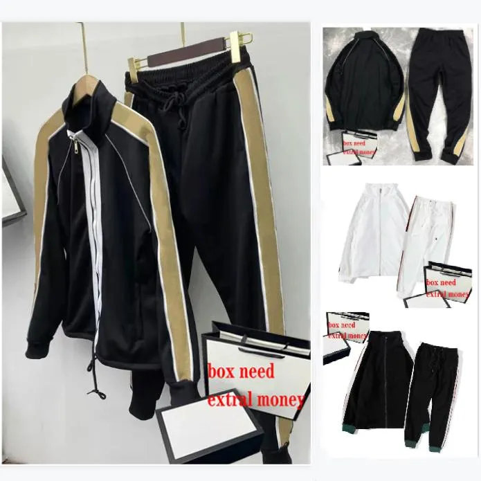 Moda Sportswear Stylist Tracksuits Classic Zipper Cardigan Hoodie + Simple Deportes Pantalones Casual Traje para mujer 2 Tamaño de alta calidad M-2XL