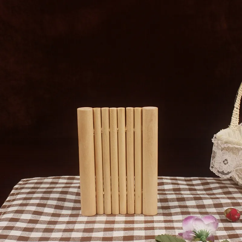 Cajas de jabón de madera natural Baño Jabones simples Soporte de placa Forma de balsa Conveniente hogar 4 3tr Q2