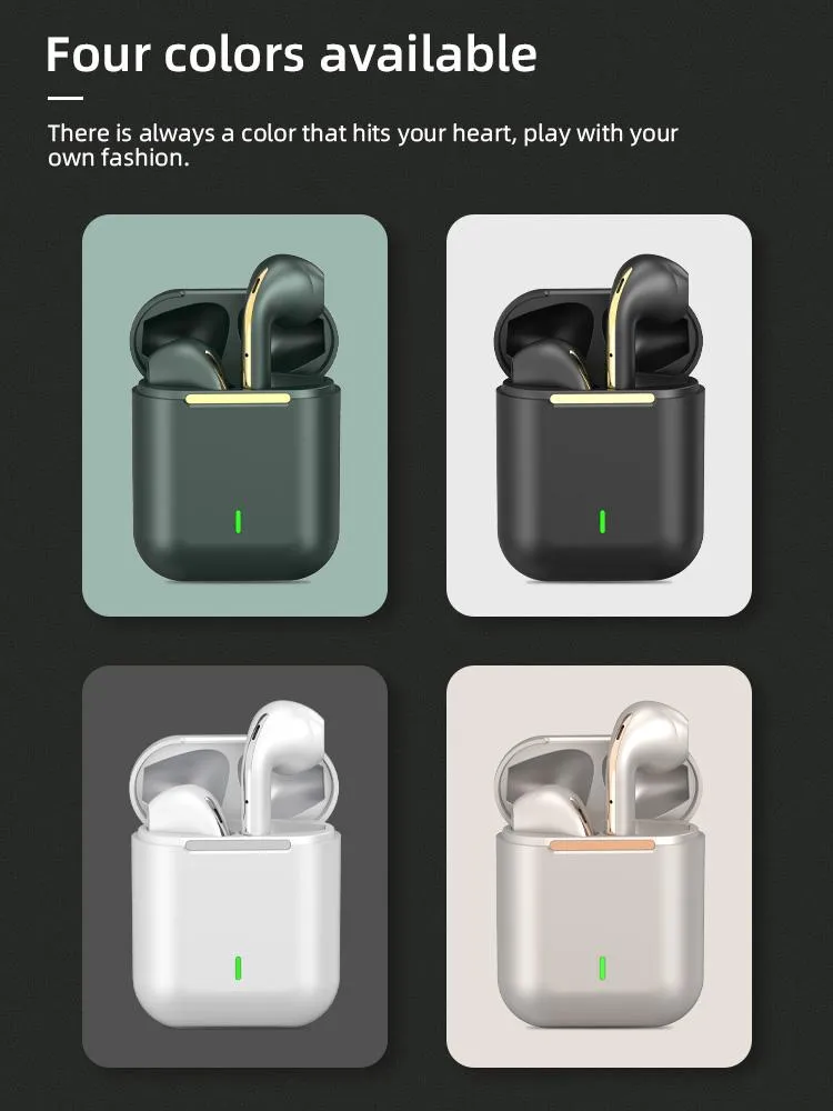 TWS Wireless Earphones Stereo Headset True Bluetooth Earbuds Waterproof IPX4 HIFI Sound Music Earphone For Huawei Samsung Xiaomi Sport Headphones J18