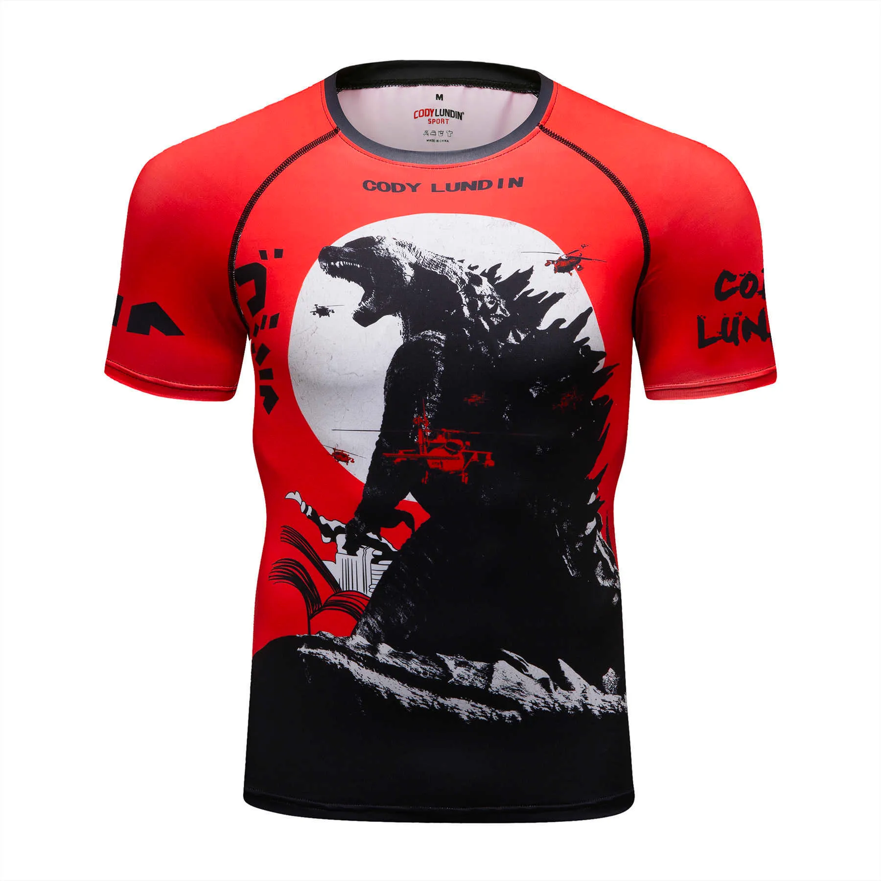 Cody Lundin Mäns Running T-shirts Snabbtorkad kompression Sport Fitness Gym T-shirts Män Jersey Sportkläder 210629