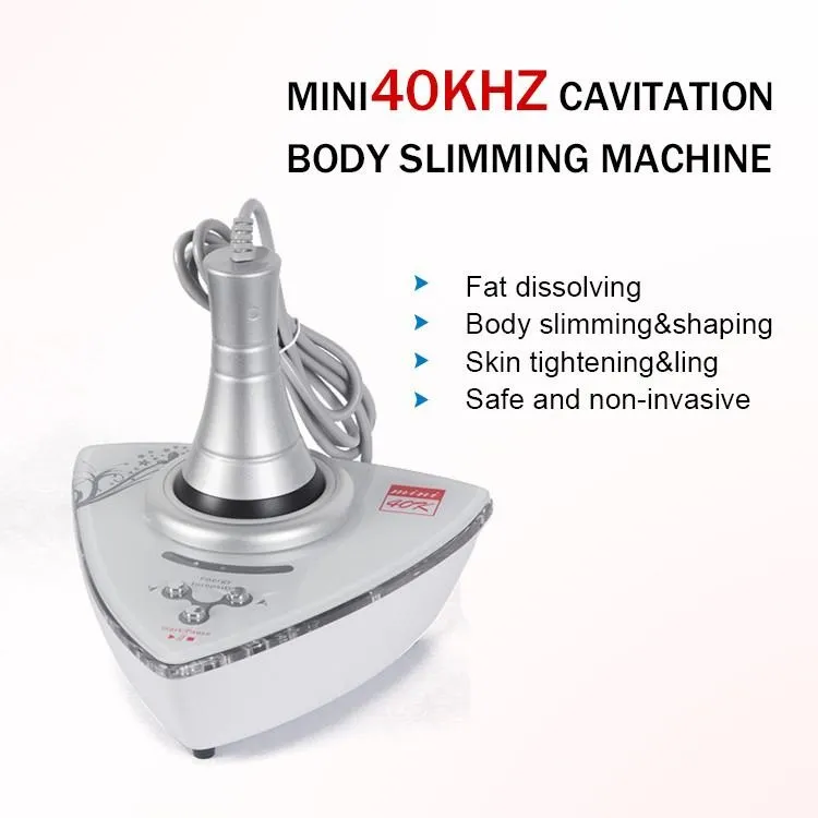 2021 Mini Ultrasound Urządzenie do kształtowania ciała / Waga Zmniejsz instrument kosmetyczny / 40k Cavitation Fat Burning Home Użyj maszyny /