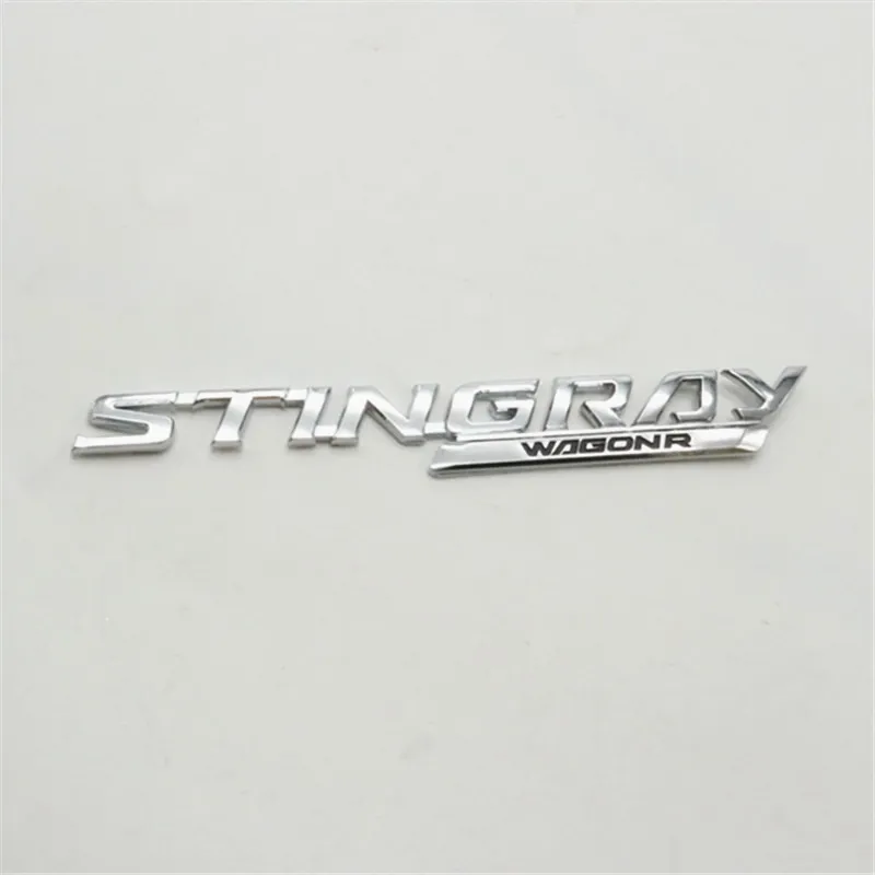 Chrome STINGRAY WAGONR Logo Car Auto Decorative Emblem Rear Trunk Badge