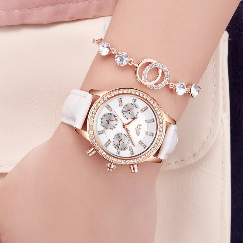 Relogio feminino vrouwen horloges lige luxe merk meisje quartz horloge casual lederen dames jurk horloges vrouwen klok Montre femme Q0524