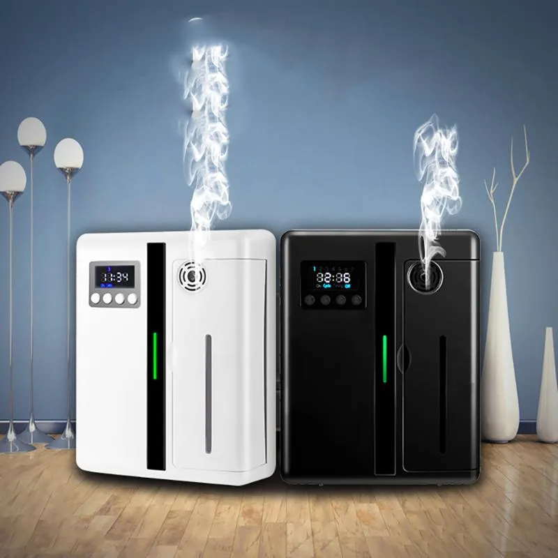 Humidifiers Scent Machines With Fan Inside HVAC 500m3 Aroma Unit Diffuser 300ml Air Purifier For Large Area El Lobby Home Fragrance