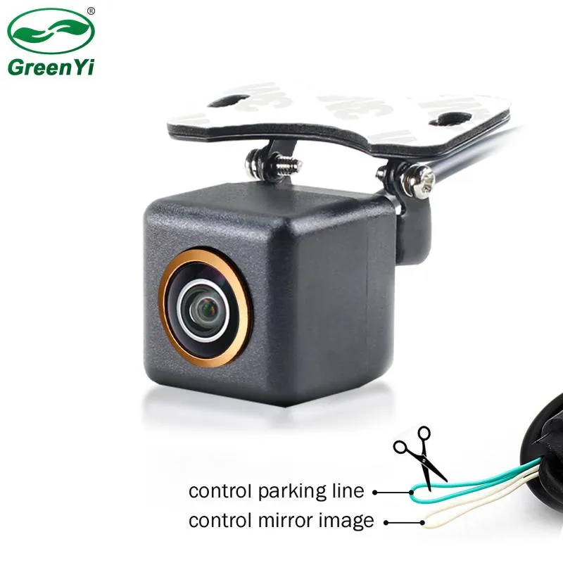 Auto achteruitzicht Camera's Parkeersensoren Greenyi HD 170 graden MCCD Golden Fisheye Lens Starlight Night Vision Voertuig voor/achter camera backu