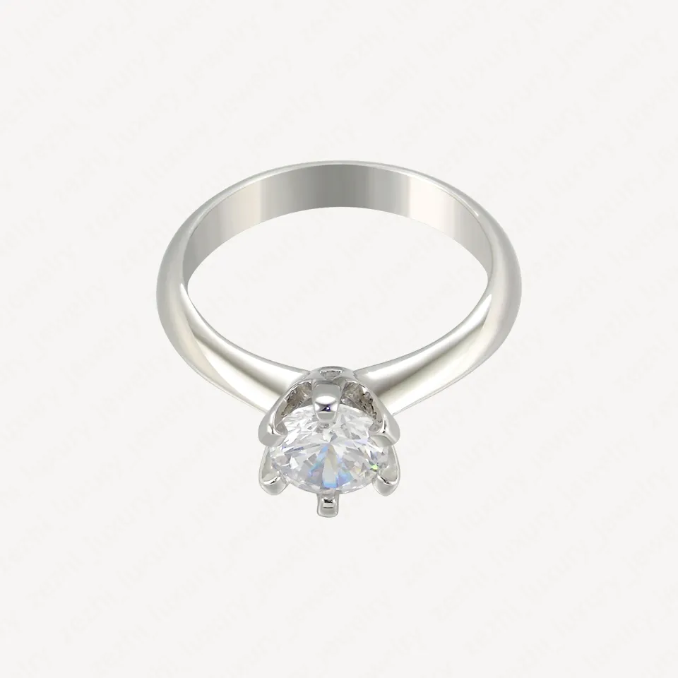 Bijoux Titane Acier Bague De Mariage De Fiançailles 18k Or Blanc Plaqué Diamant Bagues Pour Hommes Et Femmes Sélectionnez Accessoires Avec Jewel2638