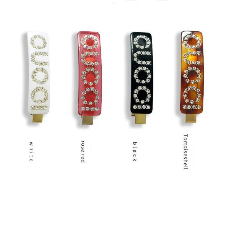 Nouvelle arrivée Designer Bijoux Strass lettres fille Barrettes Bling Bling Femmes Pince À Cheveux Cadeau pour Lover2459