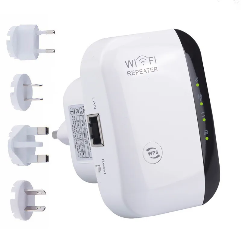 WiFi Répéteur Amplificateur, 300 Mbps Répéteur 2.4G WiFi Extender