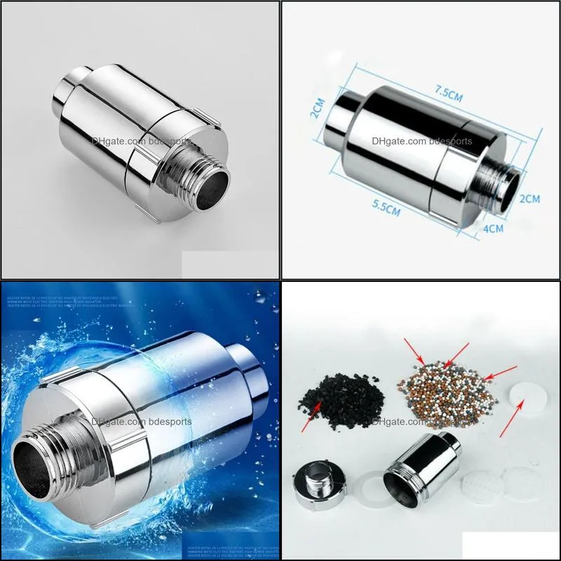 Bath Accessory Set Multifunctional Single Cold Faucet Filter Dechlorinator Negative Ion Shower Hose Joint Water Purifier Accessories