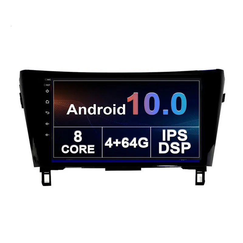 Car dvd Video Player Android Stereo for Nissan QASHQAI 2013 2014 2015-2016 Head Unit IPS Screen 10 Inch