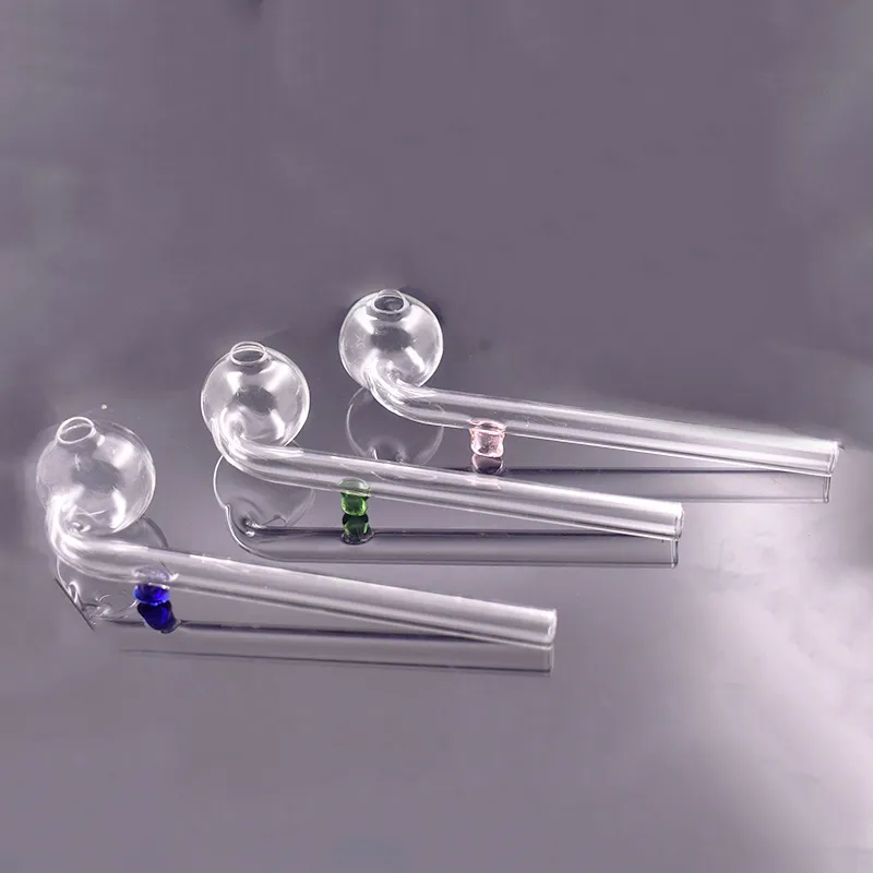Wholesale Cheap 14cm Curved Glass Oil Burners Pipes With Different