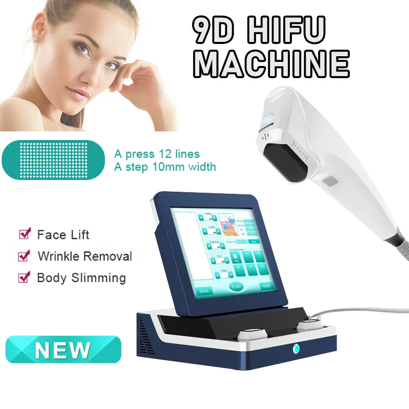 9D Hifu Machine 11 Линии сфокусированные ультразвуковые лица, поднявшими для лица, поднятие жира. Ультразвуковое ультразвуковое ультразвуковое оборудование для удаления морщин для морщин HIF