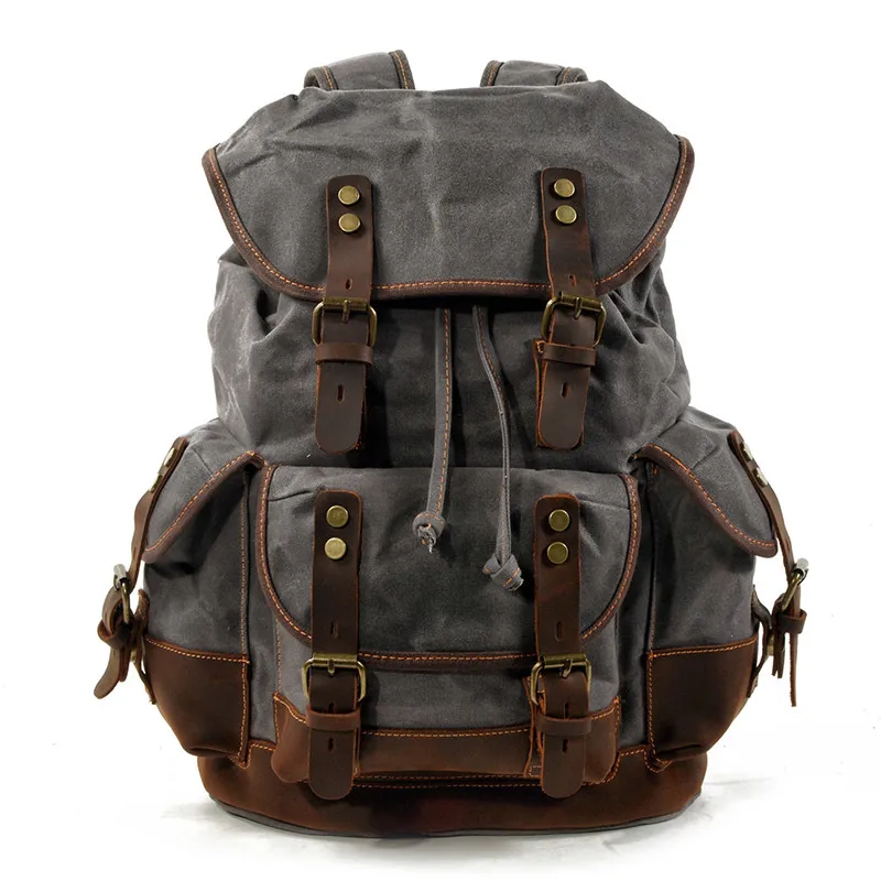 Bolsas Hombres Vintage Mochilas Vintage Hombre Impermeable Cerrar Lona  Mochila Ocio Gran Viajes Rucksack Mochila Portátil Bolsa Bolsa De Libros  Escolarbag XA58M De 77,31 €