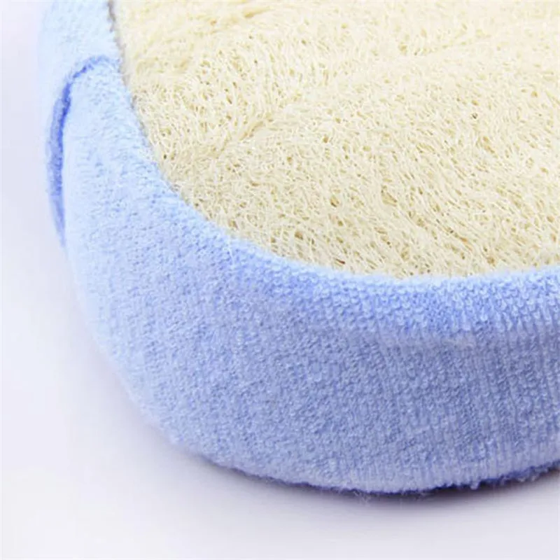 Natural Loofah Shower Exfoliating Sponge Scrubber With Wear Band Luffa Bath Wash Body Brush Sponge Brush