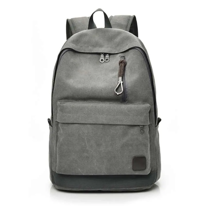 Dida beer vrouwen mannen canvas rugzakken grote schooltassen voor tiener jongens meisjes reizen laptop backbag mochila rugzak grijs 210929