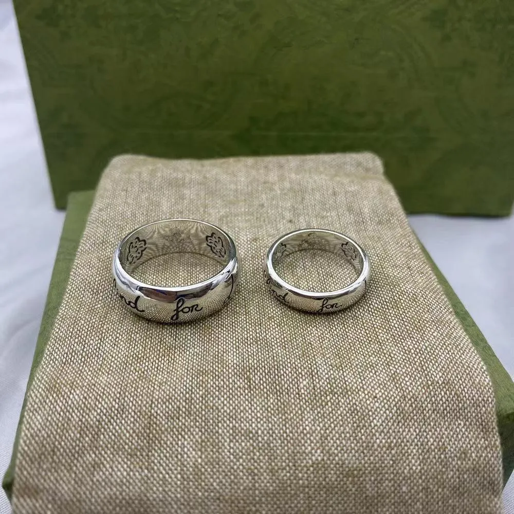 이탈리아 디자인 Taiyin 925 Audacity Ring 고품질 남성 및 여성 편지 패션 반지 축제 선물