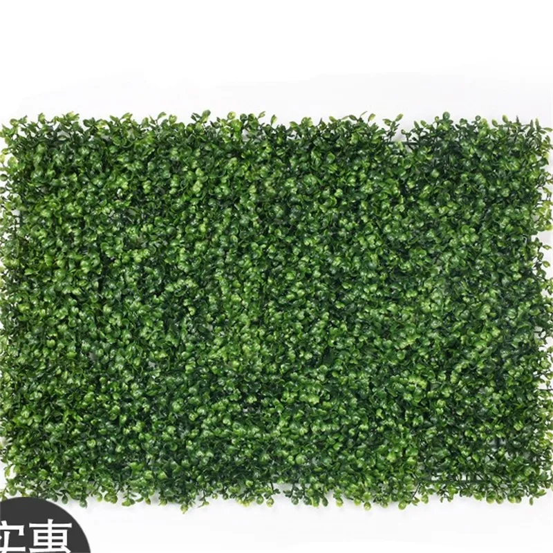 12 stks Kunstmatige Hedge Plant UV-bescherming Indoor Outdoor Privacy Fence Home Decor Backyard Tuin Decoratie Groen Muren 642 R2