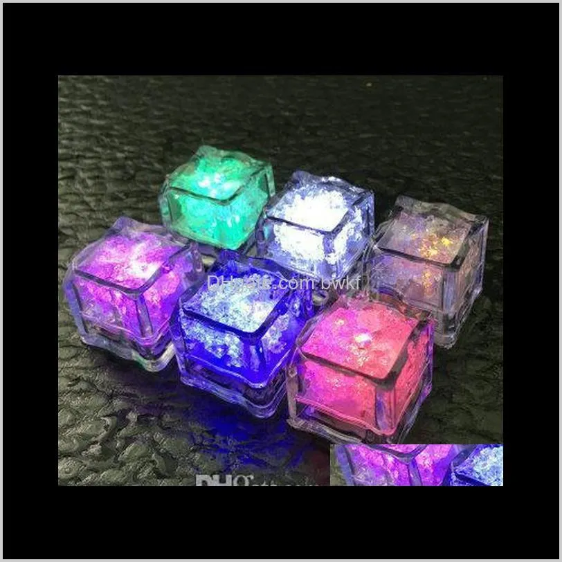 led party lights color changing led ice cubes glowing ice cubes blinking flashing novelty party supply