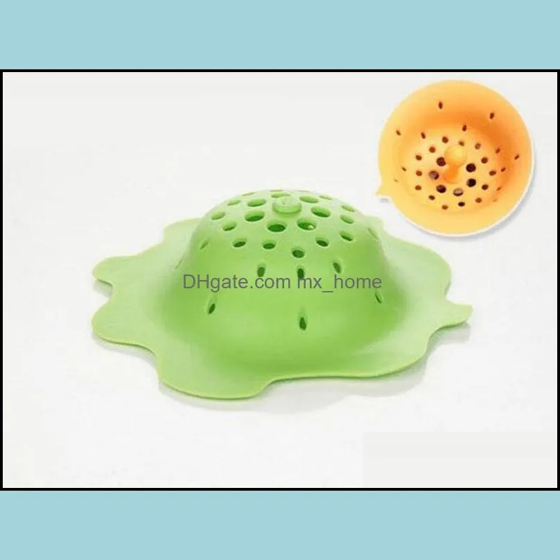 New Creative Candy Flower Shape silicone Sink Water Filter Strainer Hair Catcher Stopper Filter Kitchen Gadgets