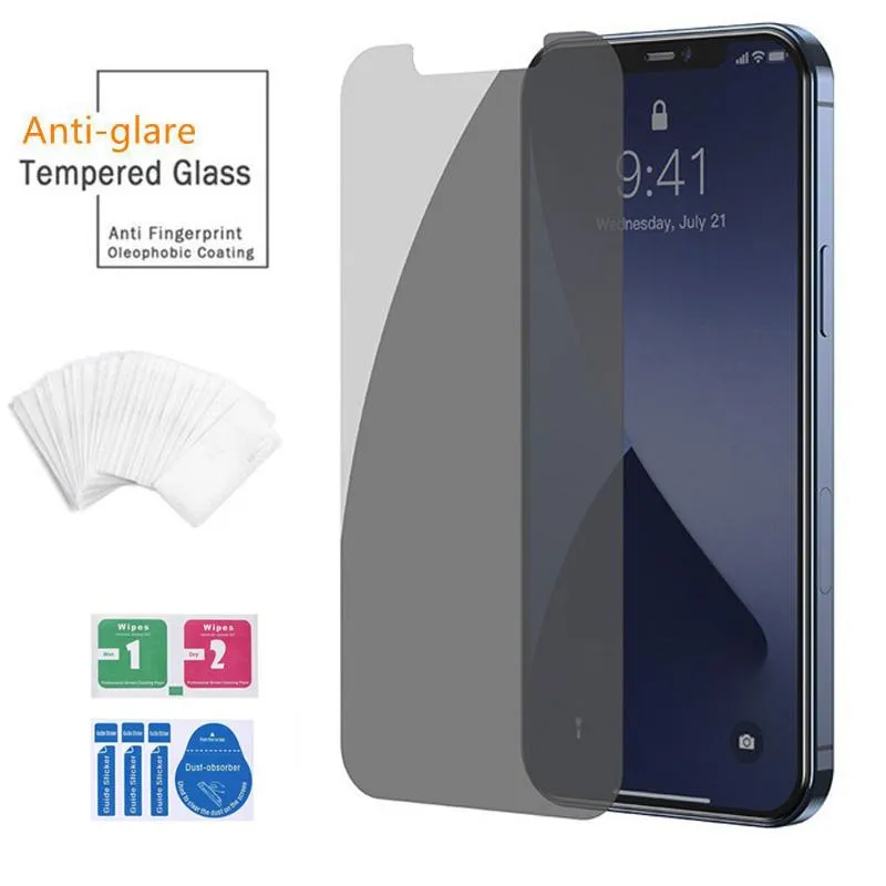 iPhone 12 11 Pro Max Privacy Screen Protector Shield Anti-Glare 실제 강화 유리 iPhone XS Max XR 8 7 6S Plus