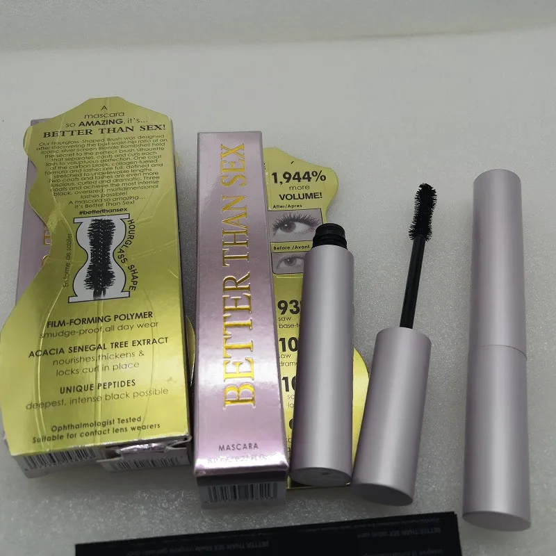 2 stks oogwimpers make-up mascara extension langdurige krullen wimperborstel met roze aluminium buis 8ml