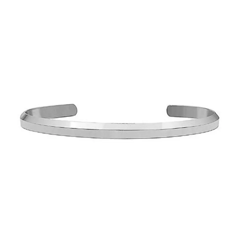 Bangle Fashion Letter Open Cuff Titanium Steel Men Kvinna Trend Rose Guld Armband för Kvinnor Party Bröllop Smycken Bijoux