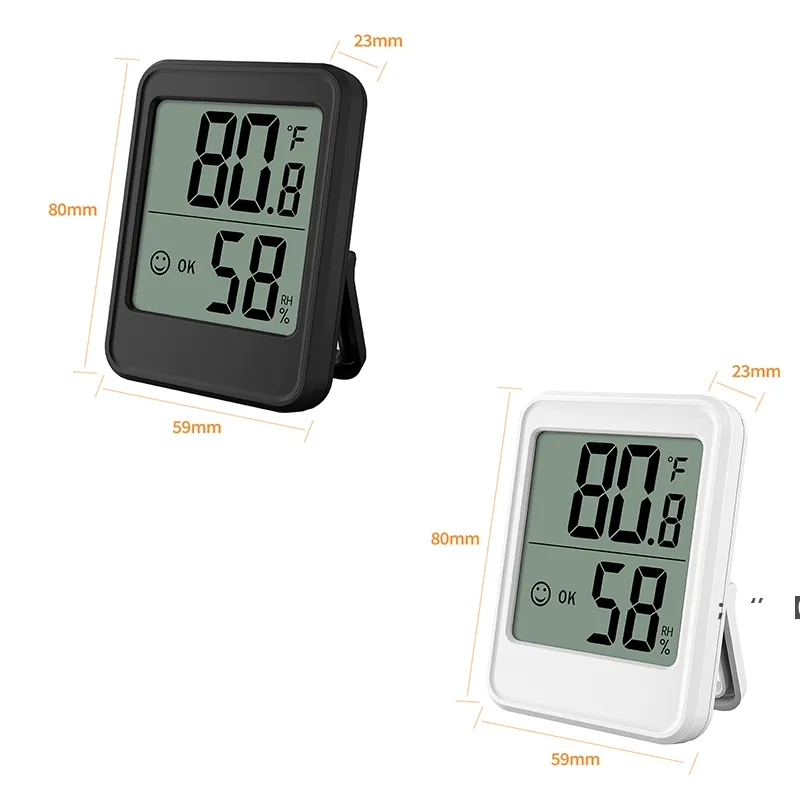 Thermomètre intérieur LCD Température numérique Hygromètre d'ambiance Capteur d'humidité Compteur d'humidité Thermomètre intérieur Températures RRF12203