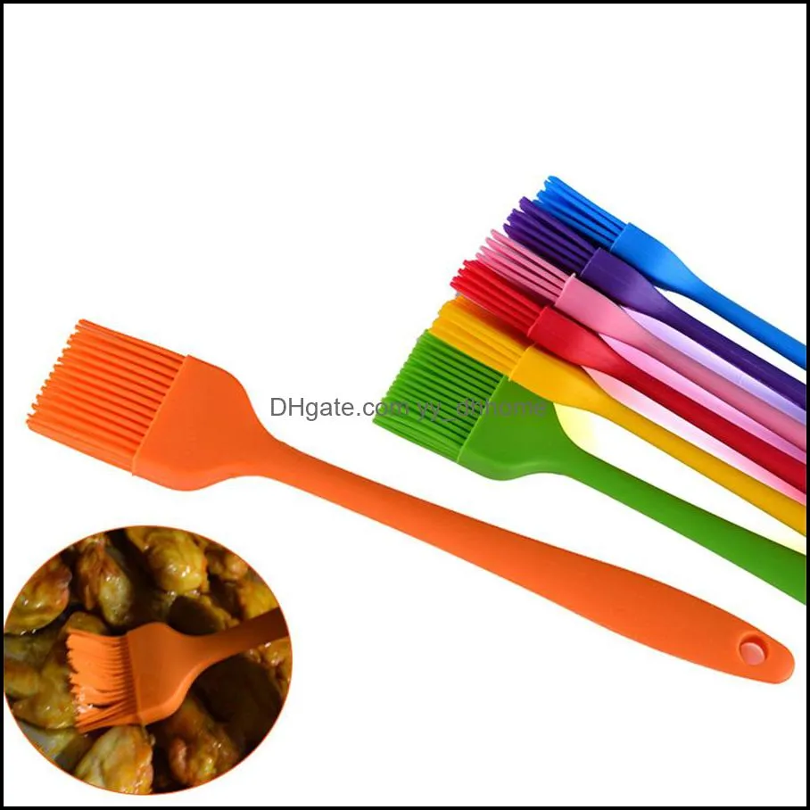 BBQ Tools Basting Brush Silicone Pastry Oil Butter Sauce Marinades Brushes for Baking Cooking Kitchen Accessories XBJK2003