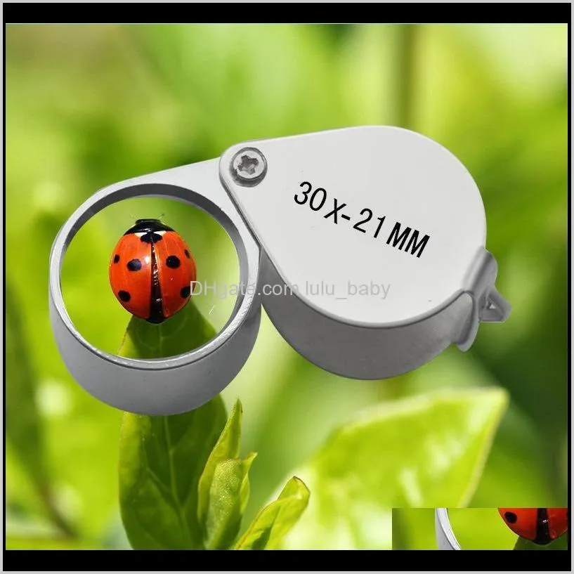 mini 30,20,10x21mm jewelers eye loupe magnifier magnifying glass for jewelry diamond 01-33