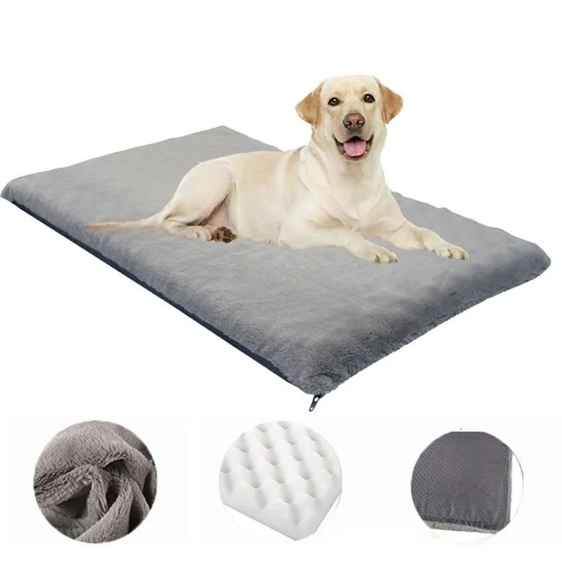 Large Dog Bed Mat Orthopedic Memory Foam Dog house Removable Washable luxury dog sofa bed For Small Medium Large Pet Supplies 210915