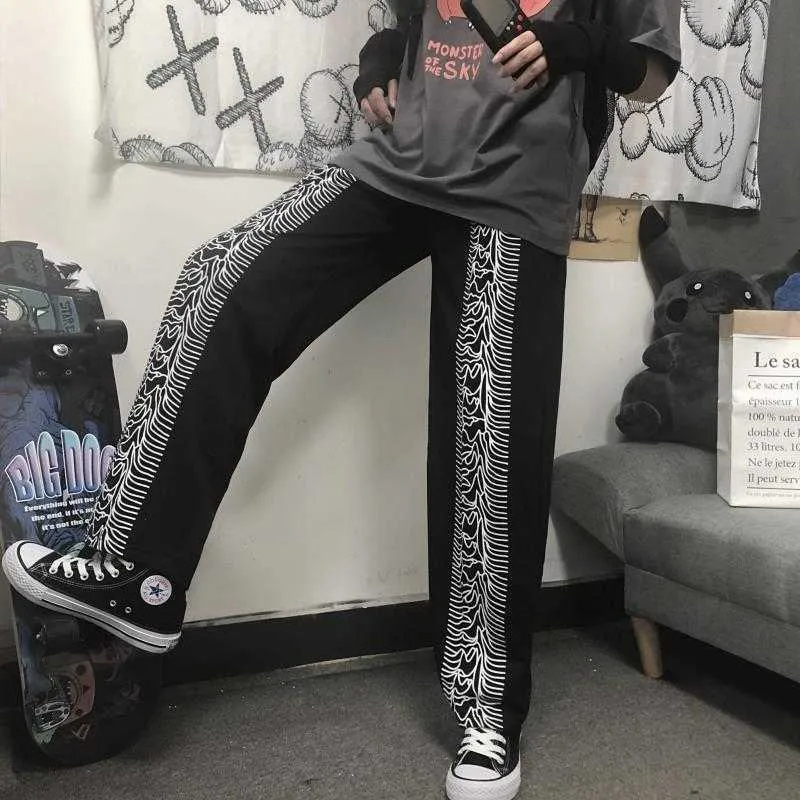 Men s Causal Pants Black Hip Hop Male Joggers Trousers Fashion Streetwear Pants japanese streetwear pants harajuku fashion 210702