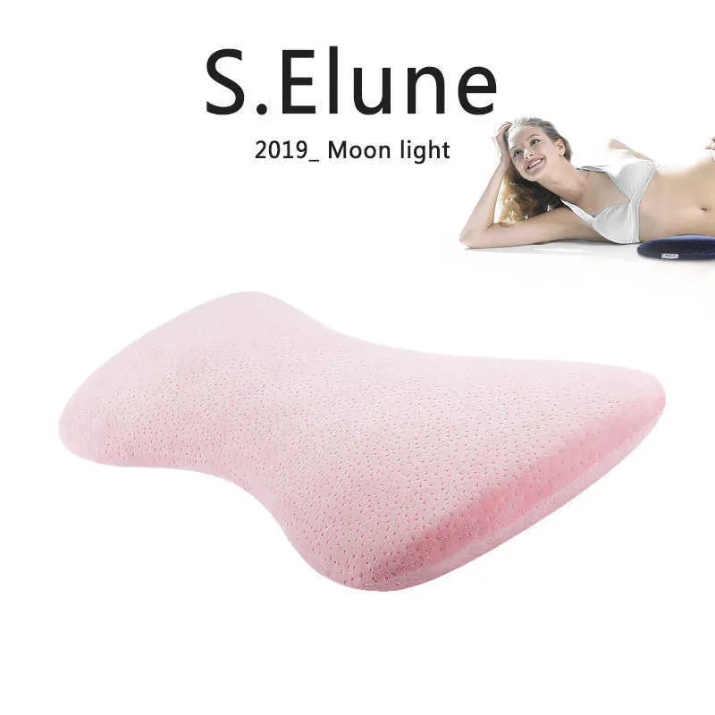 SElune lumbar bed Memory Foam Sleeping Pillow for Lower Back Pain Orthopedic Lumbar Support Cushion Pregnancy Maternity Pillows 210716