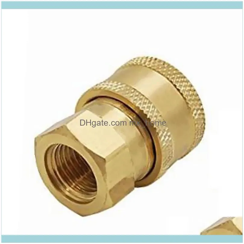 Watering Equipments 15mm Quick Release Connector To 3/8 Inch Female Adapter Pressure Washer Coupling Fittings, Durable Brass Tools,