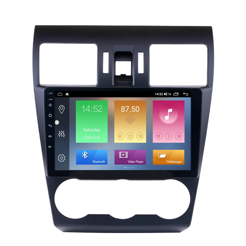 Auto DVD GPS Multimedia Player voor Subaru Forester 2014-2016 Hoofdeenheid Ondersteuning Achteruitkijkcamera 3G Wifi 9 Inch Android 10