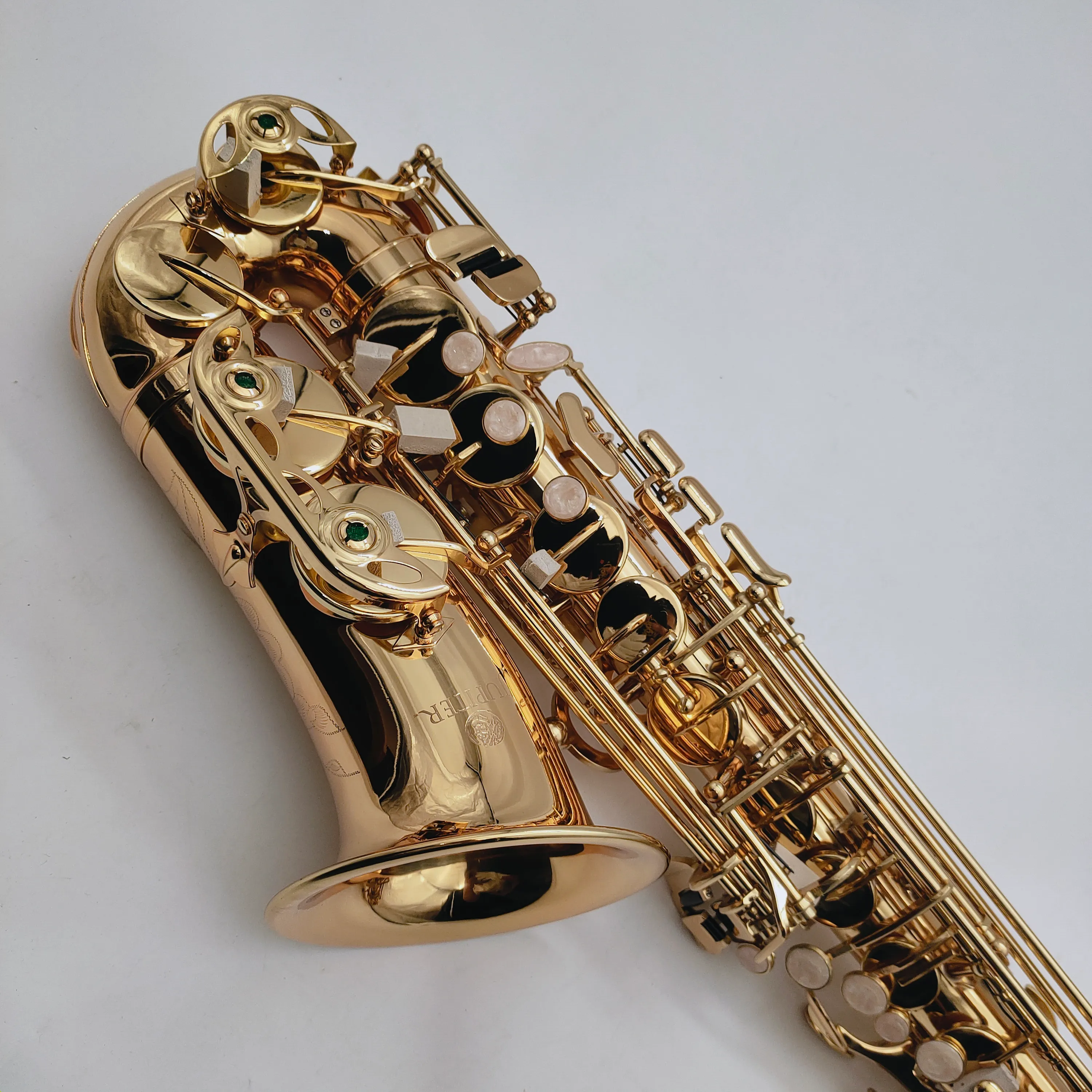 كوكب المشتري JAS-769-II Alto EB TNE SAXOPHONE E Flat Musical Inve Brass Gold Lacquer Sax مع القضية والاكسسوارات