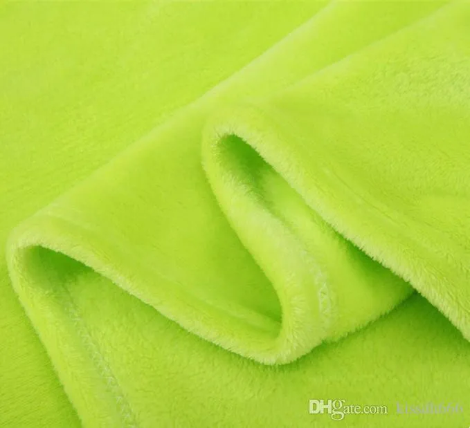 60 pcs mornos flanela de lã macia cobertores sólidos de inverno de pelúcia de verão lance cobertor para cama sofá DH0426