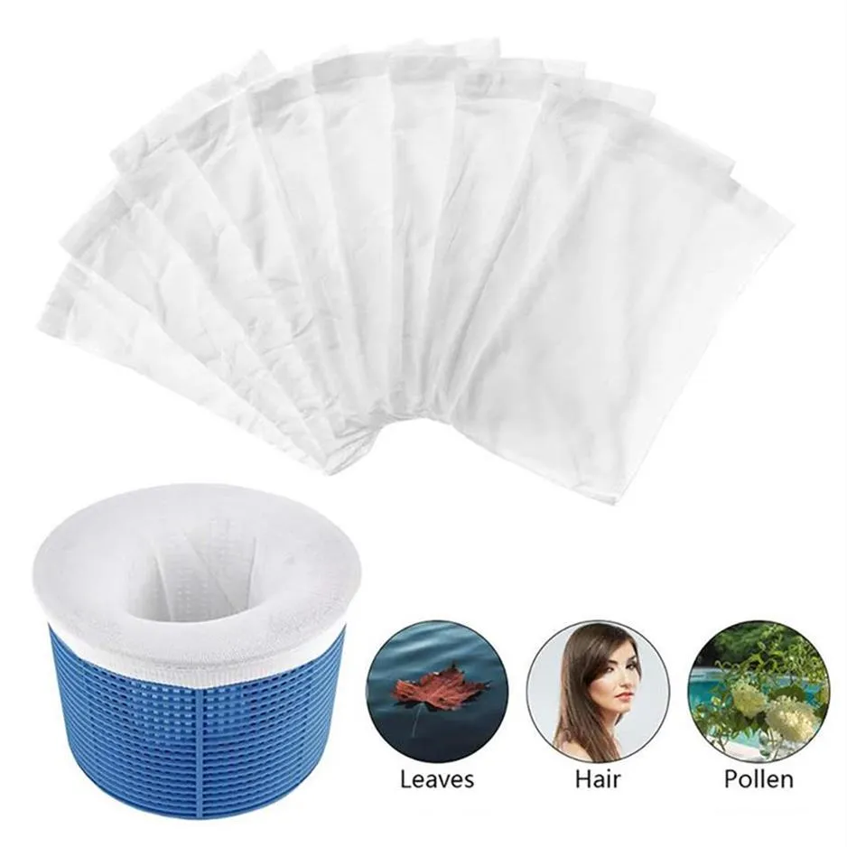 5-teiliges Set Skimmer Korb Filterfiltration Entfernt Blätter Reinigungswerkzeug Schwimmbad Skimmer Socken Schutzpumpe Pools Zubehör a44