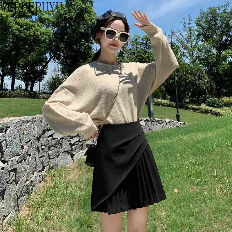 SHEIN MOD Falda Fruncido Unicolor Moda De Mujer SHEIN Mu00e9xico