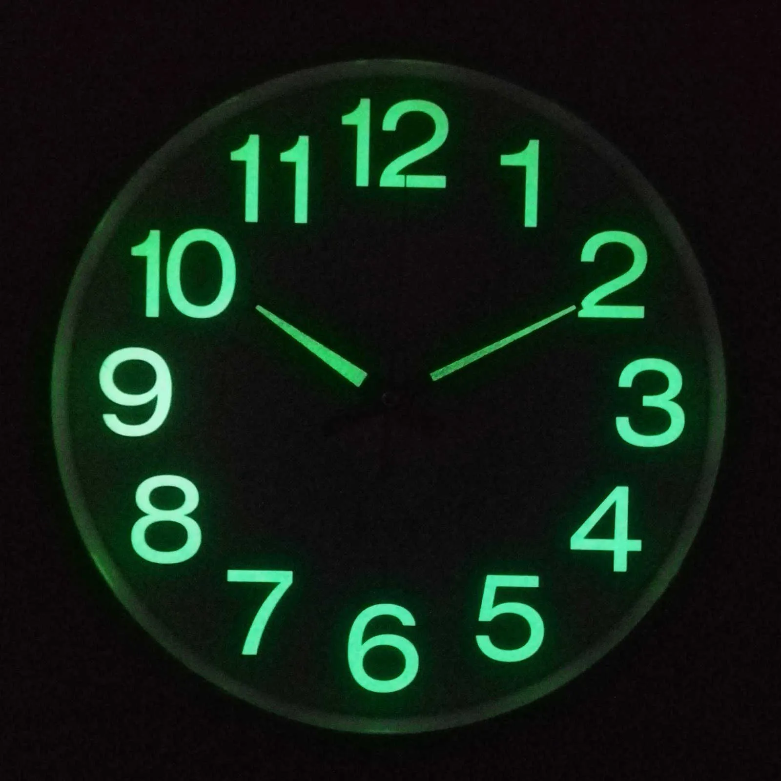 12inch Modern Luminous Large Quartz Wall Clock Glow In The Dark Bedroom Office