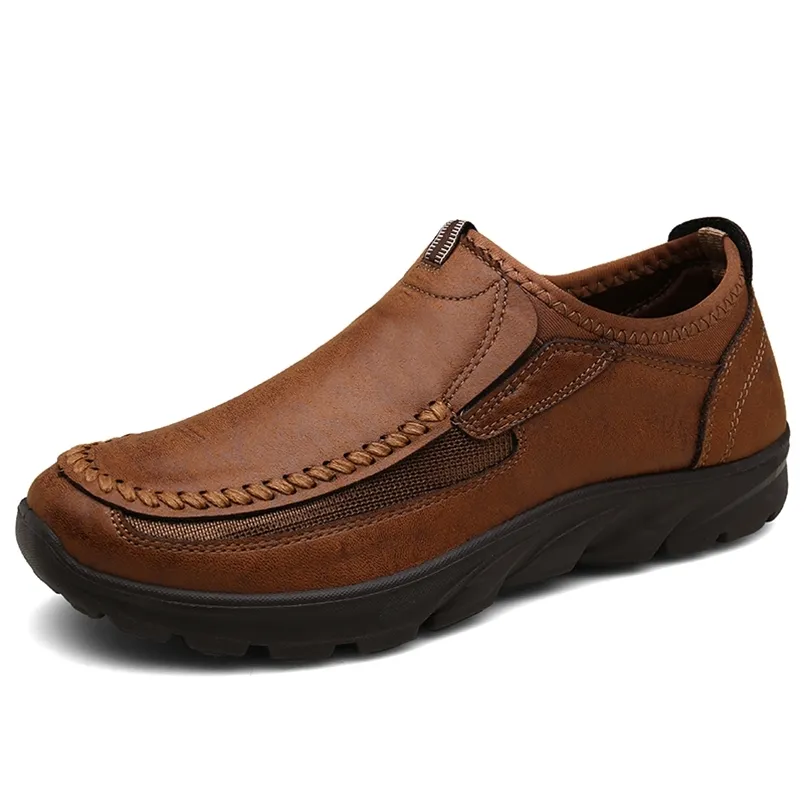 Heren Casual Schoenen Modejurk Merk Ademend Slip op Loafers Schoen Plus Size 6.5 ~ 12.5 220309