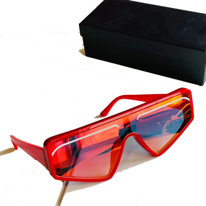 Solglasögon män vit linje dekorativa allt-i-ett-ram 0010 mode glasögon original box svart klassiska solglasögon för kvinnor