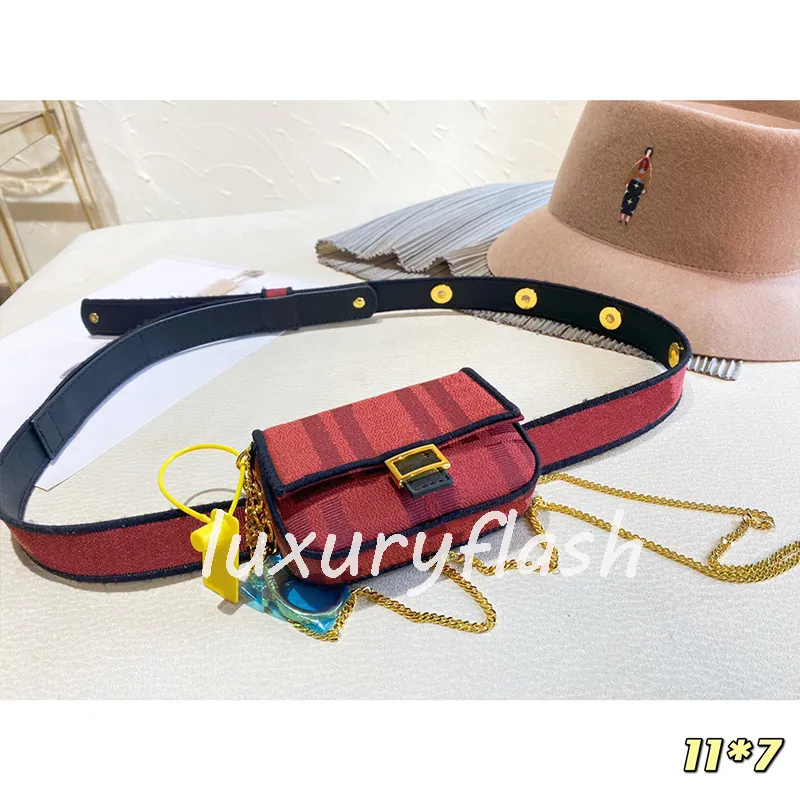 Origin Quality Women Belt Bag 2023 Designer Luxurys Fashion Leather Handbags Detachable Lipstick Coin Purse Cute Nano Mini Small C300C